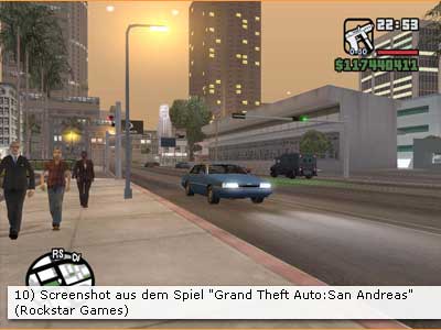Abbildung 10: Screenshot aus dem Spiel "Grand Theft Auto:San Andreas" (Rockstar Games)